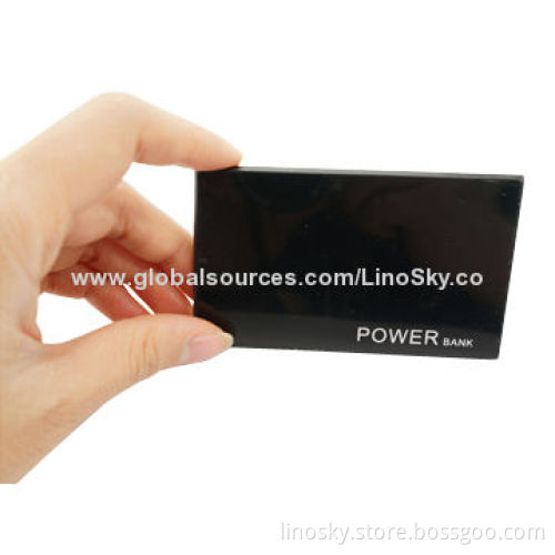 Hot gift credit card power bank, can print business card on it